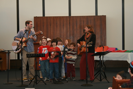 Children at Peri Smilow concert Congregation Beth El South Orange, NJ 2012